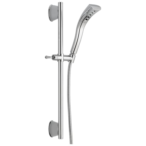 Delta Universal Showering Components H2Okinetic Single-Setting Slide Bar Hand Shower In Chrome 51579 - main