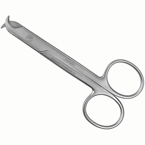 Jorgensen Laboratories White's Toenail Scissors, German-made, 4" J0084G - main