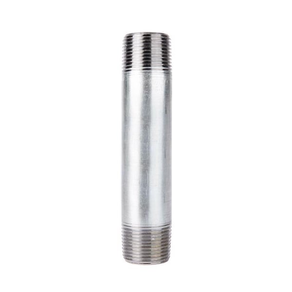Stz Industries 1 in. MIP each X 1 in. D MIP Galvanized Steel 6 in. L Nipple 301UP1X6 - main