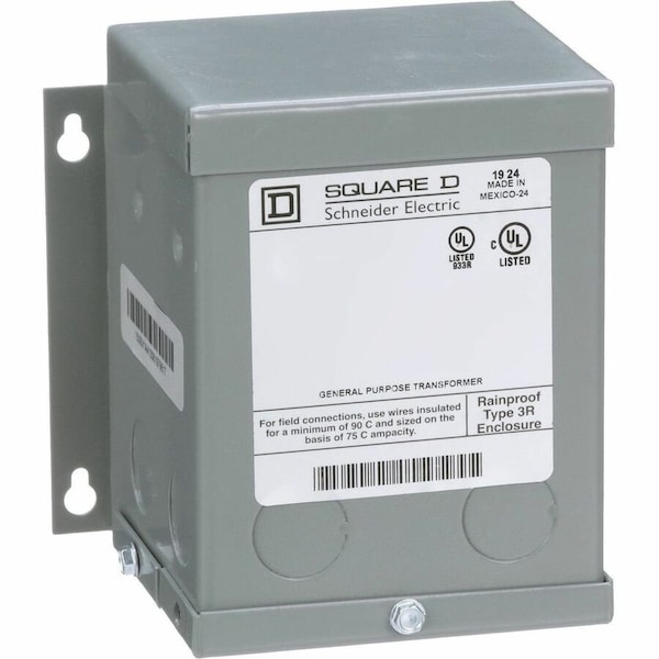 Square D Buck Boost Transformer, 150 VA, NEMA 3R, 12/24V AC, 120/240V AC 150SV43A - main