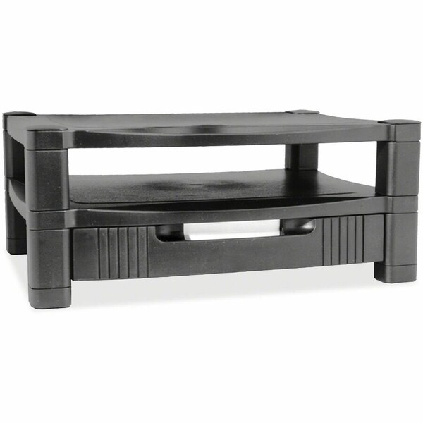 Kantek 2Level Monitor Stand with Drawer, Black KTKMS480 - main