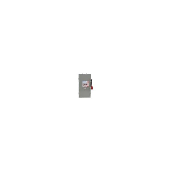 Eaton Safety Switch, Fusible, 3P, Single Phase, NEMA 3R, Steel DH321NRK - main