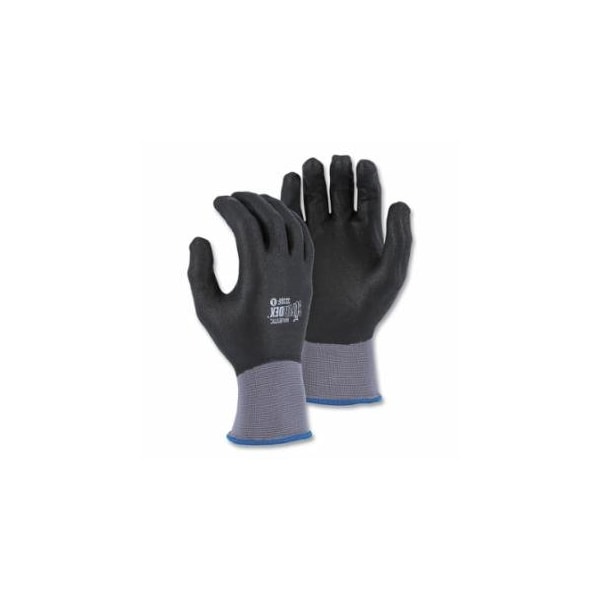 Superdex Coated/Dipped Gloves, 2X-Large, Gray with Black Coating, Fully Dipped, 12PK 472-3228F/X2 - main