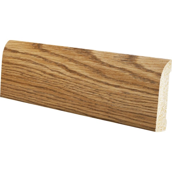 Inteplast Building Products 7/16'' W.x3-3/16'' H.x8 ' L. Ultra Oak Polystyrene Ranch Base Molding 47130800802 - main