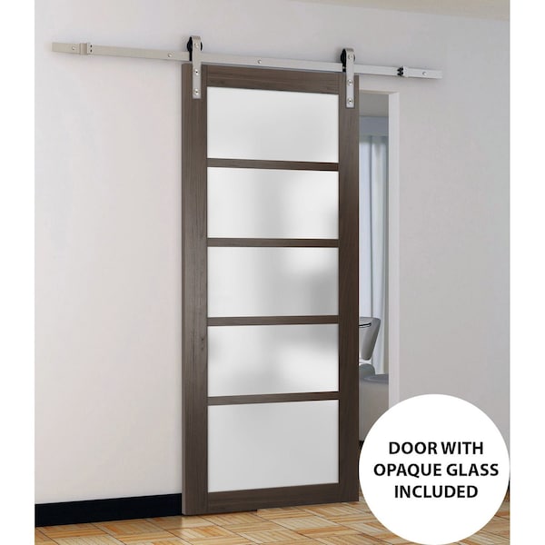Sartodoors Sturdy Barn Door Solid Core Modern Interior QUADRO4002BD-S-CA-18 - main