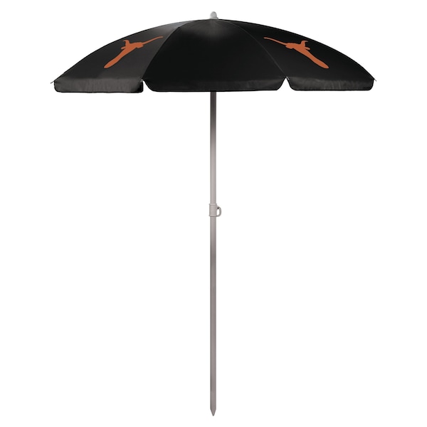 Picnic Time Family Of Brands NCAA Texas Longhorns Outdoor Canopy Sunshade Beach Umbrella 5.5' - Small Patio Umbrella 822-00-179-194-1 - main