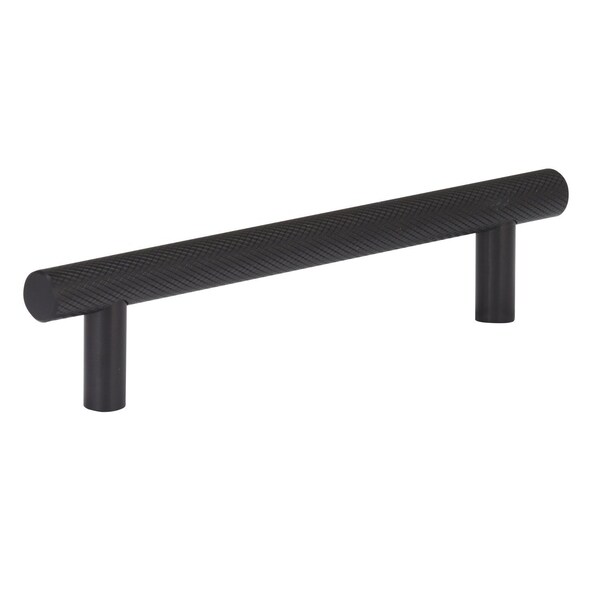 Kingston Brass Cabinet Knurled Pull for Kitchen, 128 mm, Matte Black RBP30601MB - main