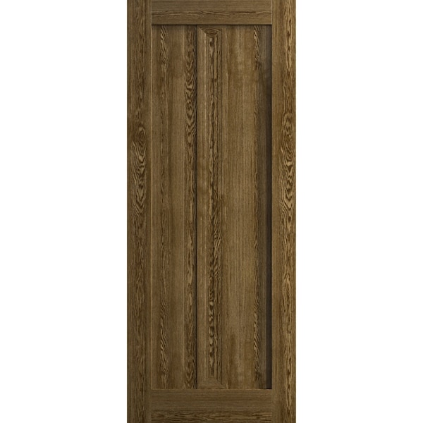 Sartodoors Slab Door Panel 30 x 80 inches, Ego 5006 Marble Oak, Wood Veneer Doors, Pocket Closet Sliding Bar EGO5006S-DMR-30 - main