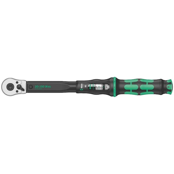 Wera 0.37 in. 20-100 nm Adjustable Torque Wrench with Reversible Ratchet 5075611001 - main