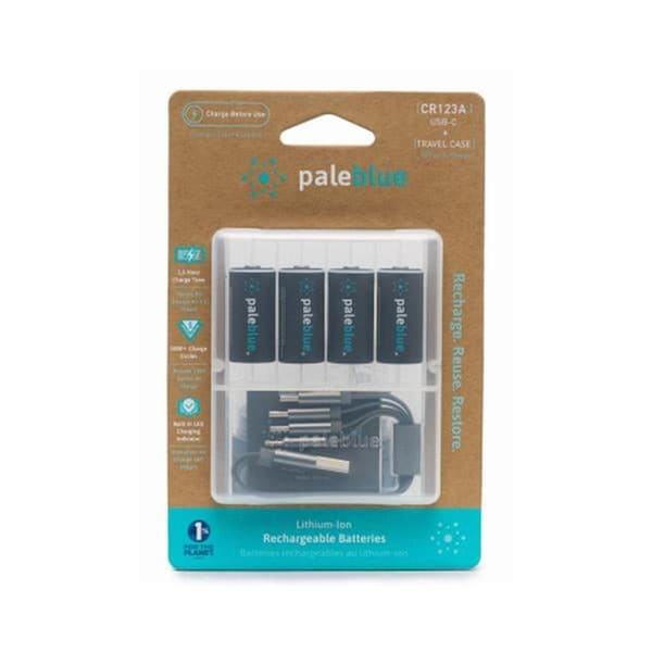 Electronelectron USB-C Rechargeable Batteries, Pale Blue - Pack of 4 EL3866232 - main