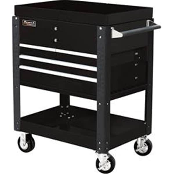 Chesterfield 42 x 30.25 x 20.62 in. 4 Drawer Pro Series Slide Top Service Carts - Black CH2416920 - main