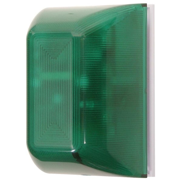 Safety Technology International Alarm Mini Controller, Siren, Continuous, 9V DC, 105 dB, Polycarbonate, Green, Wall Mount STI-SA5000-G - main