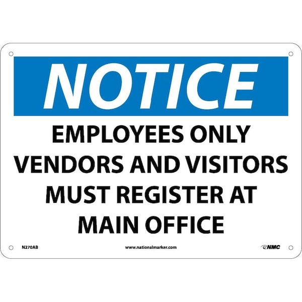 Nmc Notice Employees Only Sign, N270AB N270AB - main