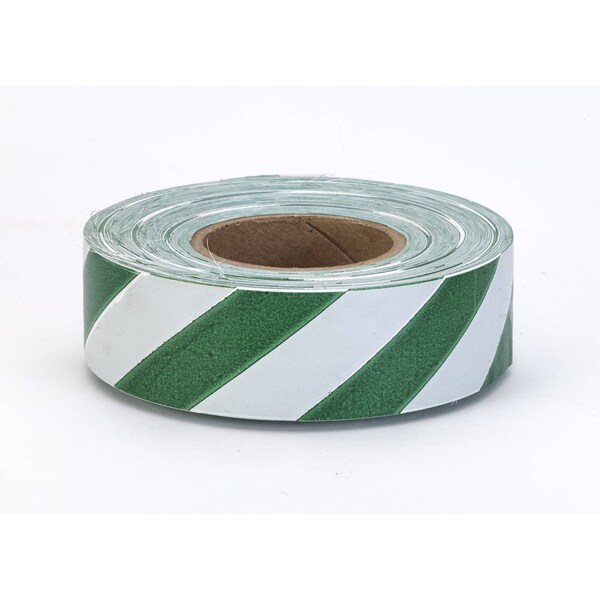 Mutual Industries FLAGGING TAPE GREEN WHITE STRIPE, 12PK 16002-239-1875 - main