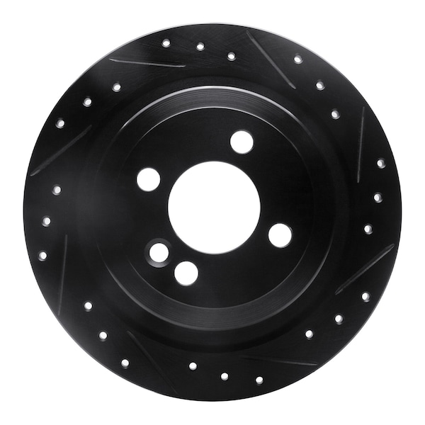 Dynamic Friction Co DFC Brake Rotor - Drilled and Slotted - Black 633-32007R - main