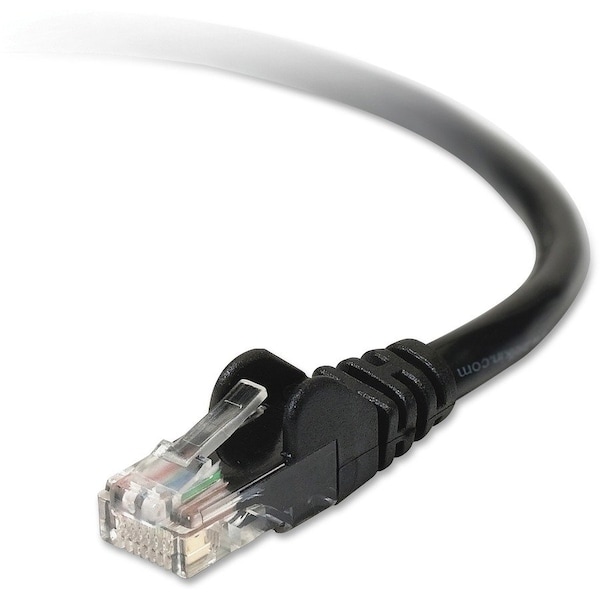 Belkin 3FT CAT5E SNAGLESS PATCH CABLE, UTP, BLACK PVC JACKET, 24AWG, T568B, 50 MICRON, A3L791-03-BLK-S - main