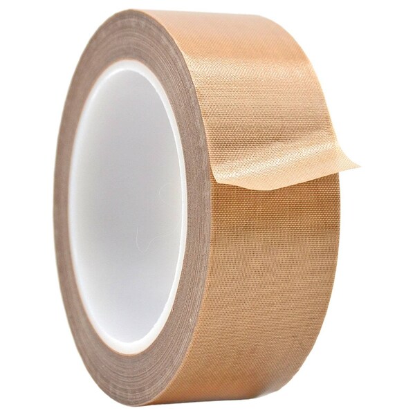 Wod Tape TFE28SW PTFE Fiberglass Cloth Teflon Tape Self Wound: 2 in. x 36 yds, 18PK WOD TFE28SW-02000-18-36-BRO - main