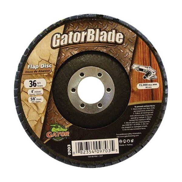 Gator Grit 9703 4 x 0.63 in Disc Flap Type 36 Grit 2463917 - main