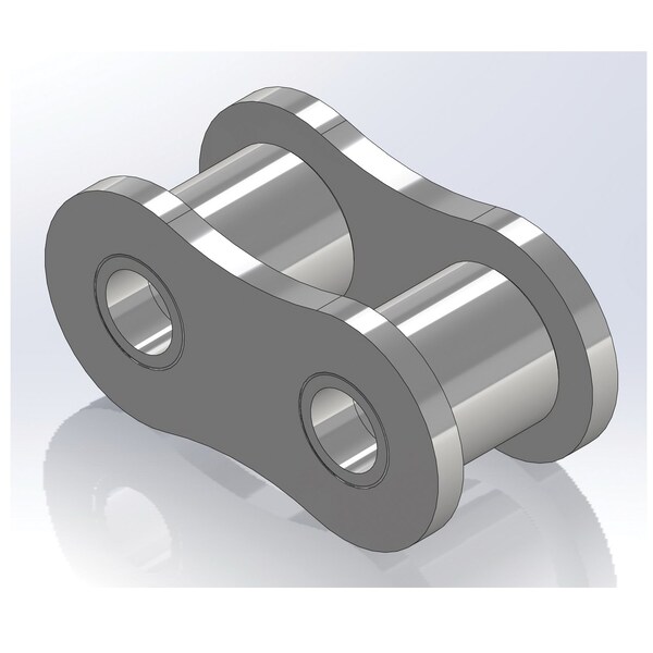 Senqcia Inspire Series SBR 200HRL Heavy Series Single Strand Riv Link, 200H chain, 2.5P, 3.68 OAW, .781 Pin S-200HRL - main