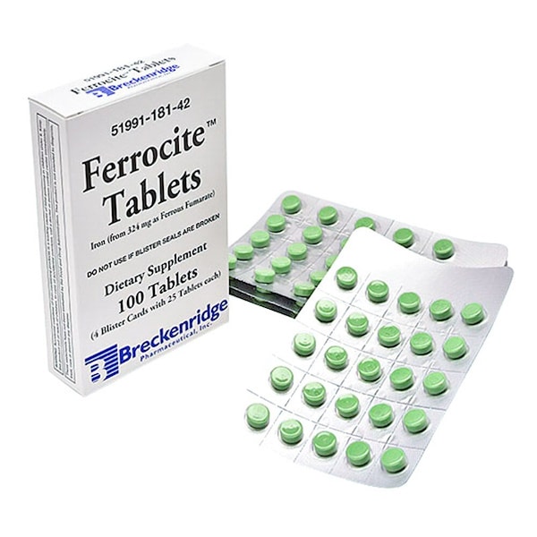 Breckenridge Pharmaceutical Ferrocite, Blister Pack, 100PK 51991018142 - main