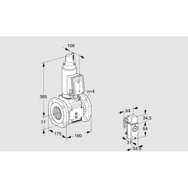 Honeywell Kromschroder Solenoid Gas Safety Valve – Class A, 500 mbar, IP65, FM/CSA Approved KS88204382 - main