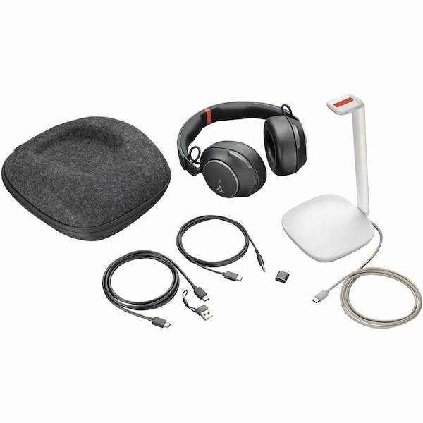 Hp POLY VOYAGER SURROUND 85 UC MICROSOFT TEAMS CERTIFIED USB-C HEADSET +USB-C/A ADA 8G7T8AA - main