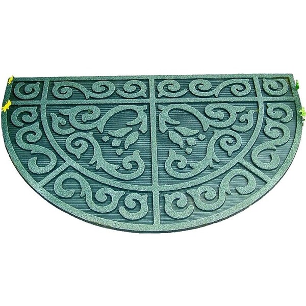 Simple Spaces Door Mat, 39 in L, 24 in W, Polyester Surface, Gray 06ABSHE-14-3L - main