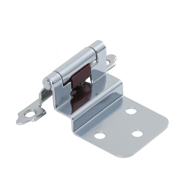 Sapphire 3/8 in. Partial Inset Self-Closing No Radius Cabinet Hinge in Polished Chrome - Pack of 50 SP-805177 - main