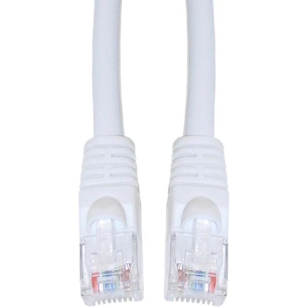 Cable Wholesale Cat6 White Copper Ethernet Patch Cable, Snagless/Molded Boot, POE Compliant, 1.5 foot 10X8-09101.5 - main