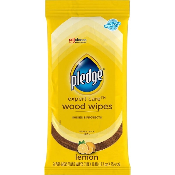 Pledge Furniture Polish Wipes, 12 x 24", 24 Wipes, PK12 336297 - main