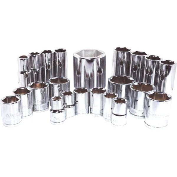 K-Tool International 1/2" Drive, 5/8" SAE Socket, 6 Points, Standard, 6 pt., 1/2" Drive, 5/8 KTI-23120 - main