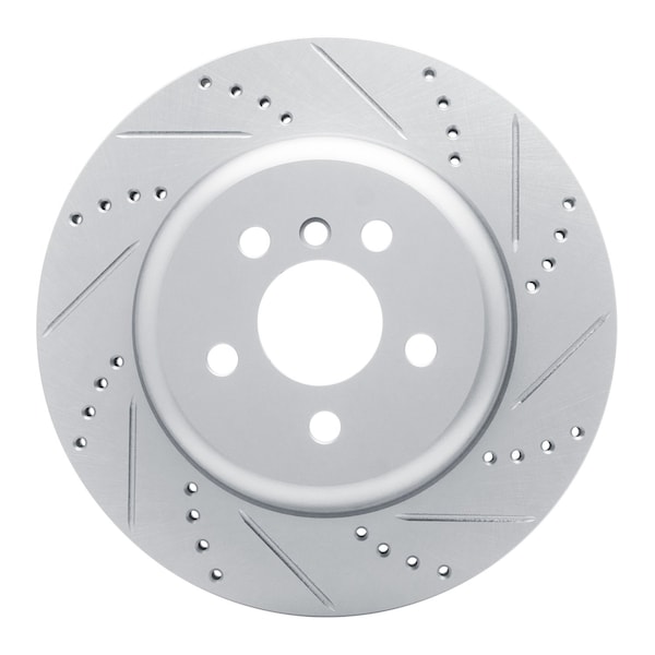 Dynamic Friction Co DFC Brake Rotor - Drilled and Slotted - Silver 631-31170D - main