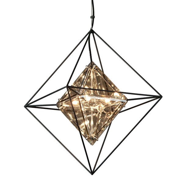 Troy Lighting Epic 4 Light Chandelier 18 In. Textured Iron F5325-TRN - main