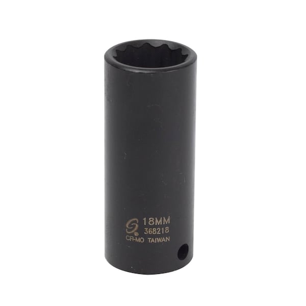 Sunex 3/8 in Drive 18Mm 12-Point Deep Impact Socket 368218 - main