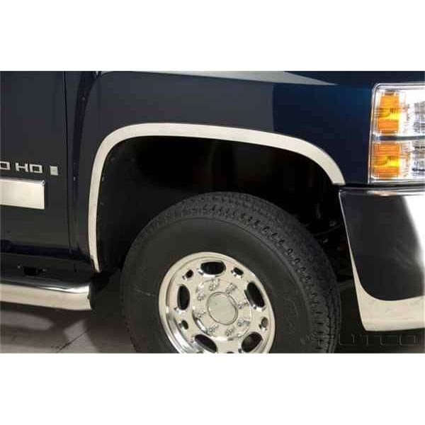 Putco Fender Lip Trim, Full Wheel Well; Polished; Stainless Steel; 1.5 Inch Width; With Trim For 4 97289 - main