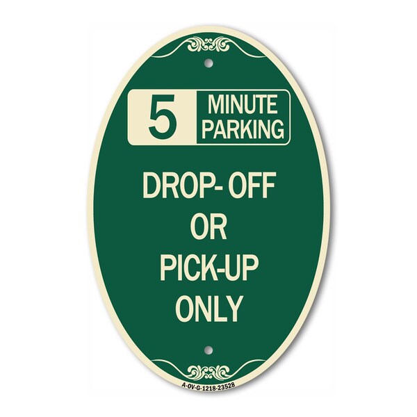Signmission Off or Pick-Up Only Choose Your Limit Minut, 12 In X 18 In Architectural, Heavy Gauge Aluminum A-OV-G-1218-23528 - main