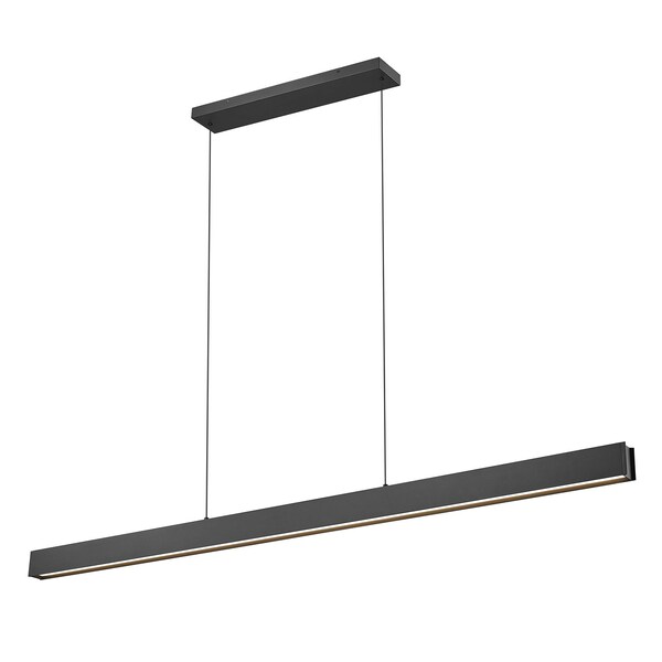 Z-Lite Hudson Matte Black 1 Light Linear Chandelier 1016-72L-MB-LED - main