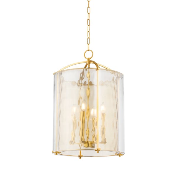 Hudson Valley Lighting Ramsey 4 Light Lantern 18 In. Aged Brass 6004-AGB - main