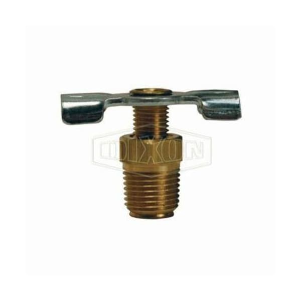 Dixon External Drain Cock, 1/8 in, MNPT, Brass Body D02 - main