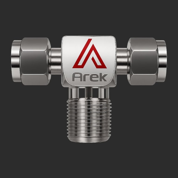 Arek Male Branch Tee 1/2 in Tube OD X 1/2 in NPT SS 316 RL130 MBT _1/2 X 1/2 - main