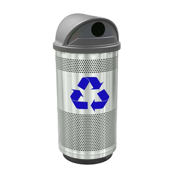 Witt Industries 35 gal Round Stainless Steel, Stainless Steel SC35P-02R-SS-RHH - main