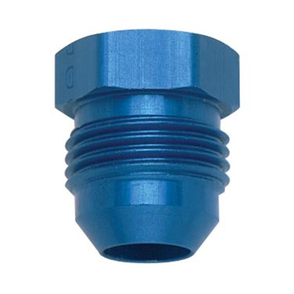 Fragola 480608 Aluminum -8 AN Flare Plug Fitting, Blue FRG480608 - main