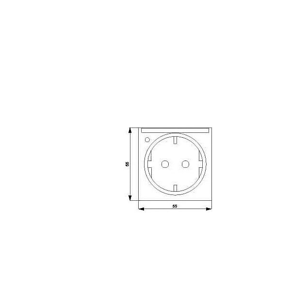 Siemens DELTA i-system electrical white SCHUKO socket outlet 10/16 A 250 V With screwless 5UB1561 - main