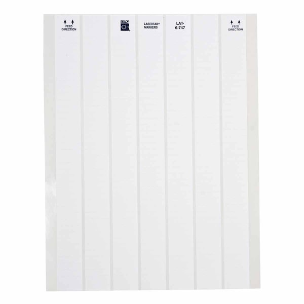 Brady LaserTab Polyester Labels, Pack of 10000 Labels, 10000PK LAT-6-747-10 - main