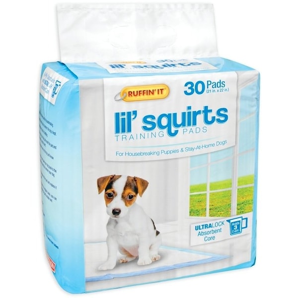 Ruffinit Lil' Squirts Dog Training Pad, 22 in L, 21 in W, CottonPlastic 82030 - main
