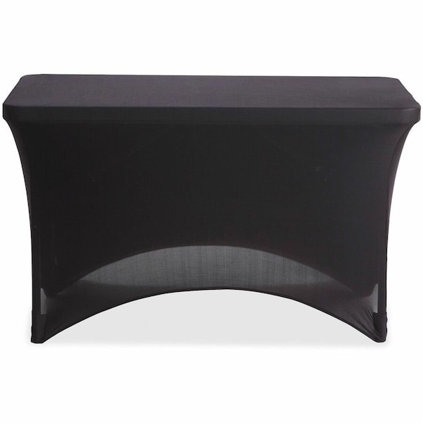 Iceberg Igear Stretch Fabric Table Cover, 24 in W x 48 in L, Black 16511 - main