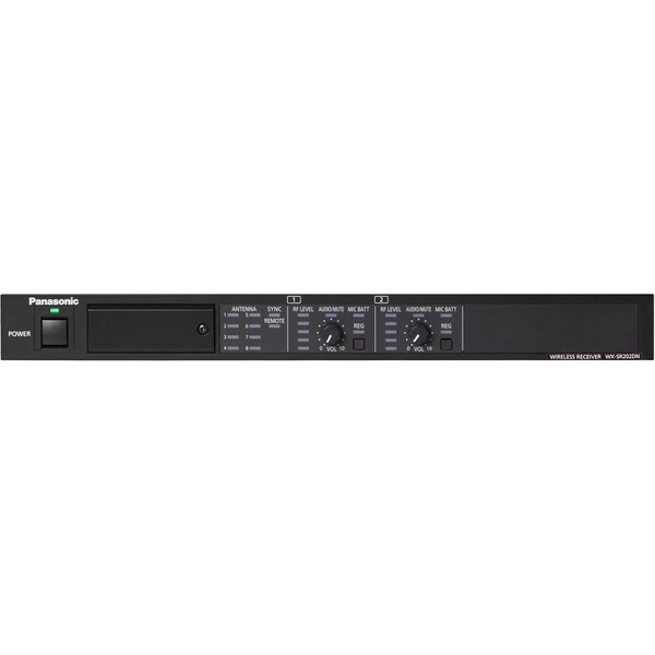 Panasonic WX-SR202DN 2-Channel Dante Digital Wireless Mic Receiver WX-SR202DN - main