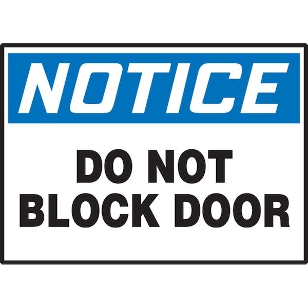Accuform OSHA NOTICE SAFETY LABEL DO NOT LABR812XVE - main