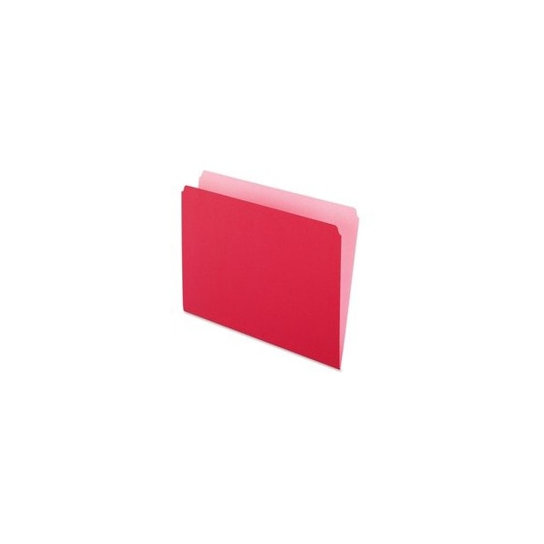 Pendaflex FOLDER, LTR, STRT, SGL, 11PT, RD, 100PK 152RED - main