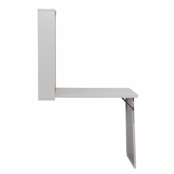 Homeroots 36" Gray Wall Mounted Floating Desk 402080 - main
